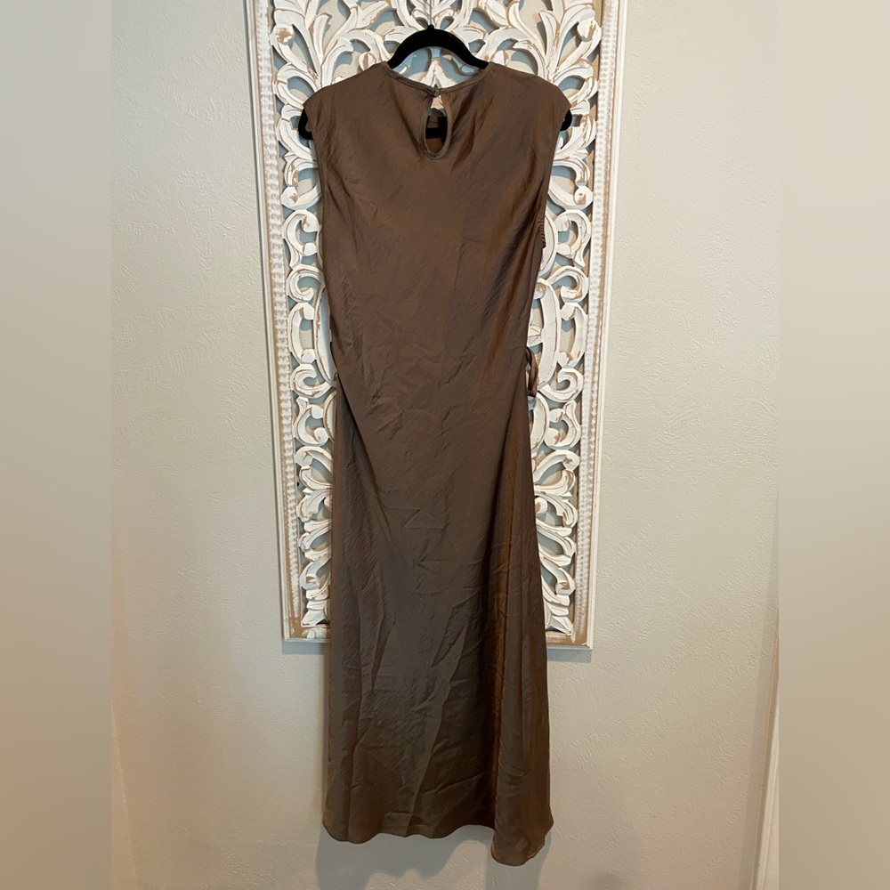 House of Harlow Brown Satin Dress - Picture 2 of 4